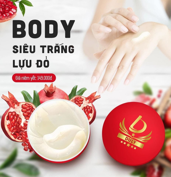 Kem Body Lựu Đỏ Duly