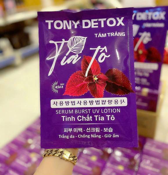 Tắm Trắng Tía Tô Tony Detox