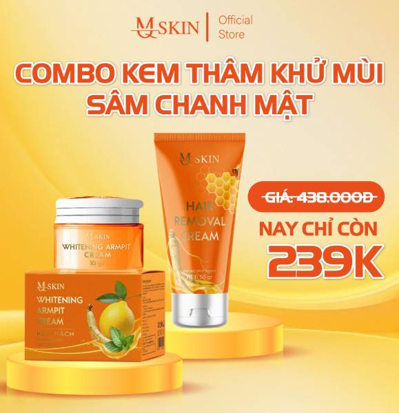 Combo Kem Thâm Khử Mùi Sâm Chanh Mật MQ SKIN