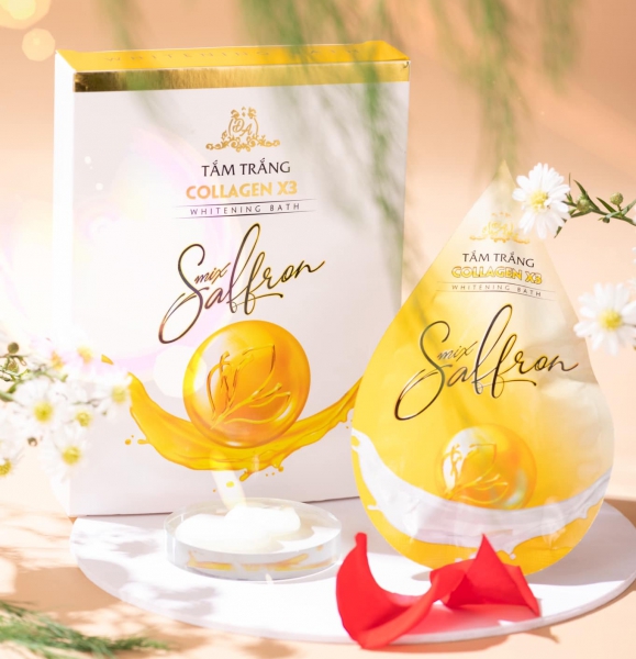 Tắm trắng Collagen X3 Mix Saffron Đông Anh