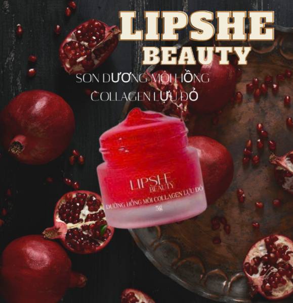 Dưỡng Collagen Lựu Đỏ LIPSHE BEAUTY